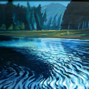 harrop tarn thirlmere painting by peter green