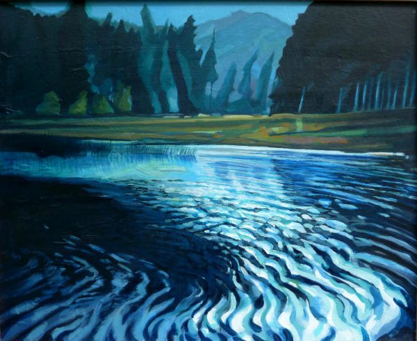 harrop tarn thirlmere painting by peter green